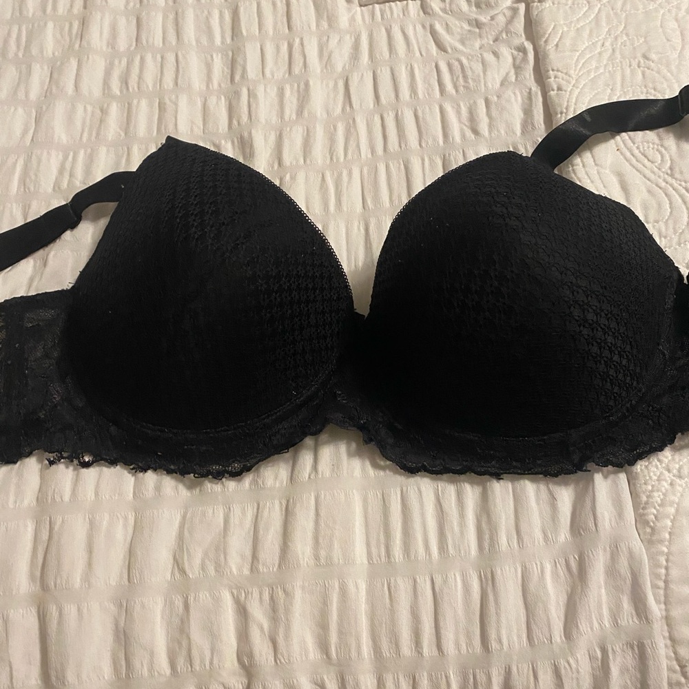 Paramour Black Push-Up Bra with Molded Cups